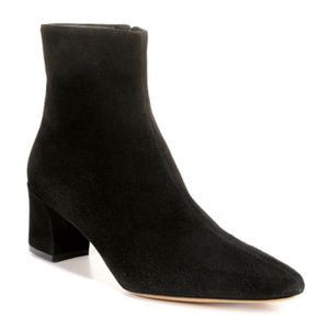Vince black suede booties